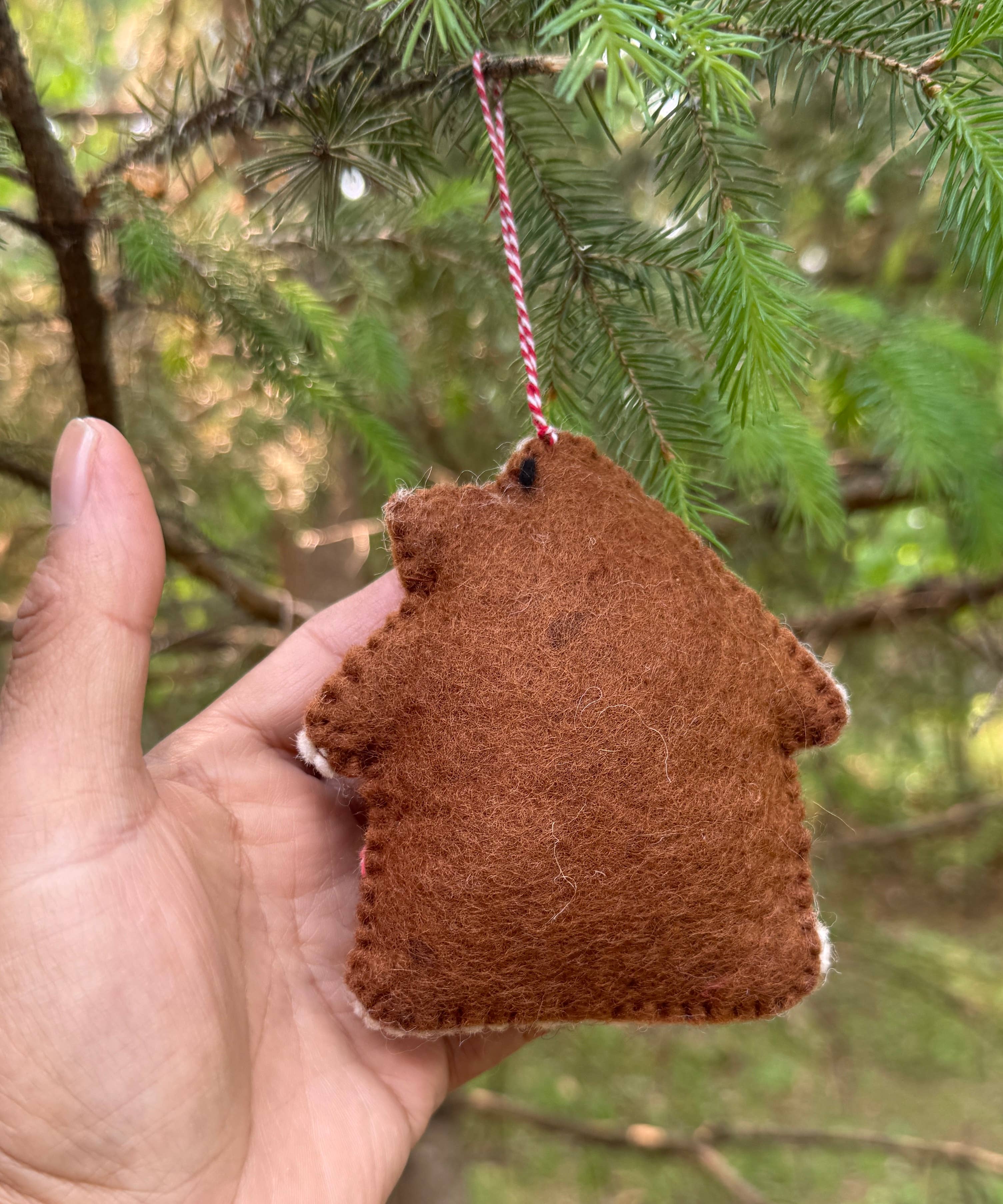 Lungta Imports - Wholesale Ornament -  Hand-Felted Farm Animals Christmas Ornaments – Fair Trade 5