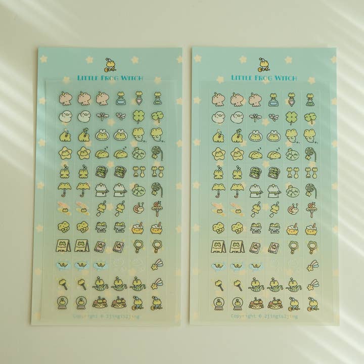 Lille Frøheks Klistermærkeark (lille firkant) for engroshandel hos 2jingis2jing