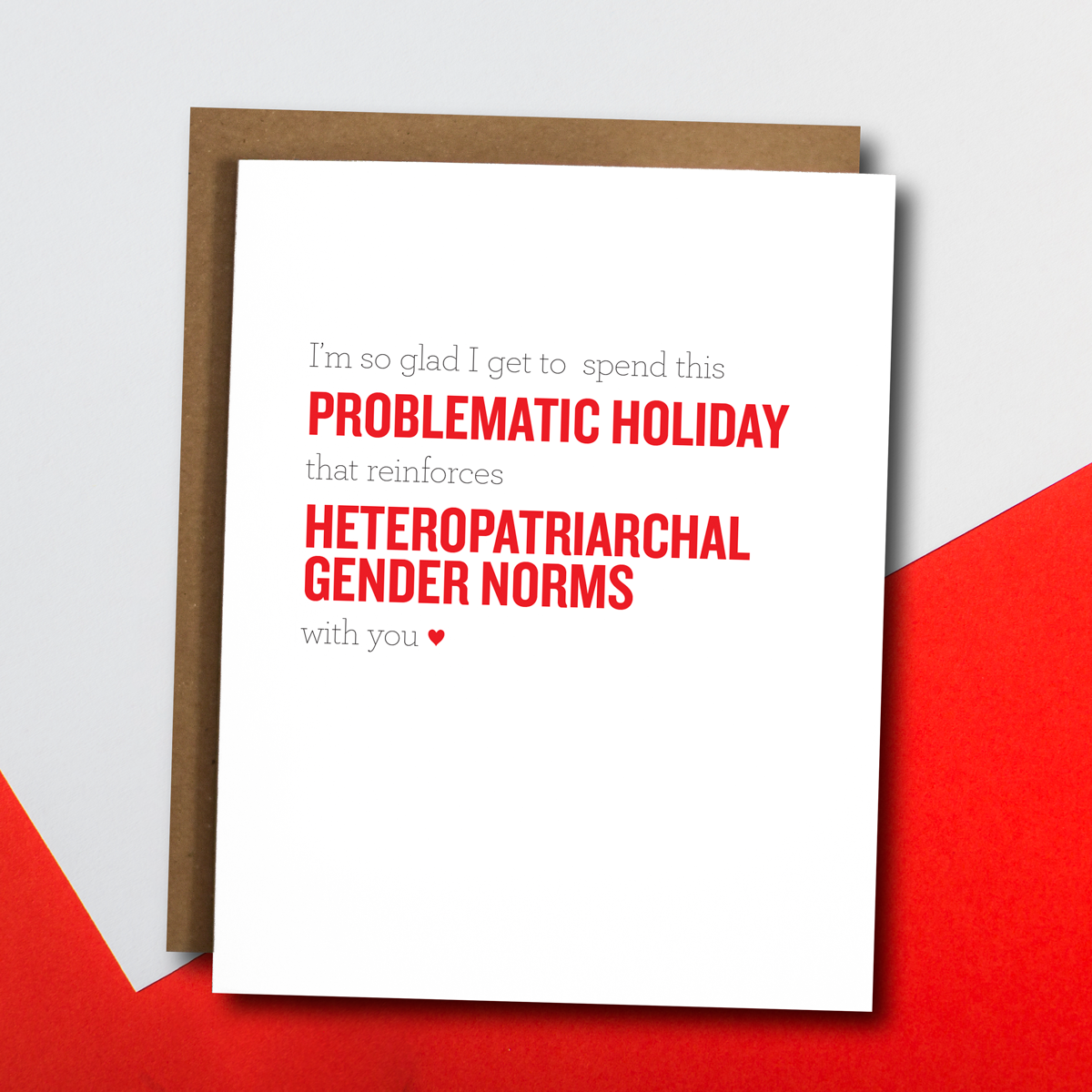 The Card Bureau - Wholesale Valentine's Day Card - Problematic Holiday Funny Feminist Valentine's Day Card1