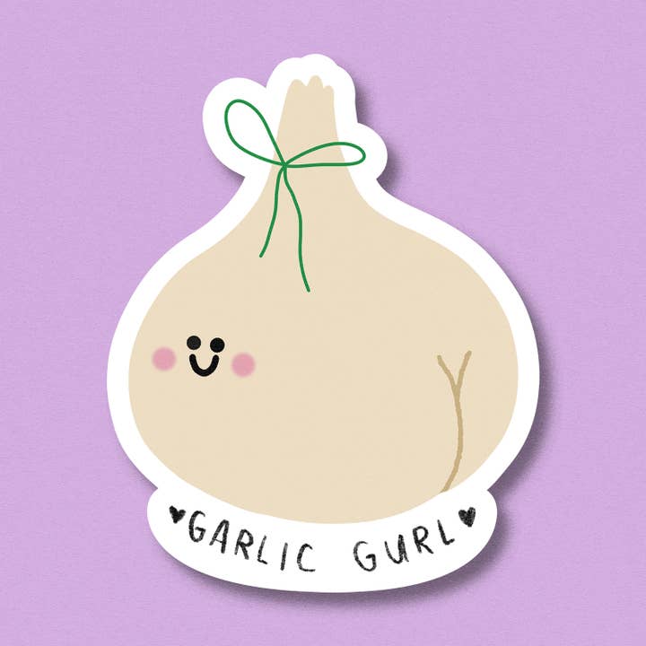 Magnet Garlic Gurl for wholesale by Jenne Grassmann