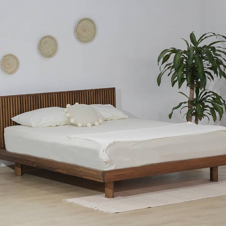 193 x 203 cm King Size Hendrick bed frame for wholesale by Deholzwart GmbH