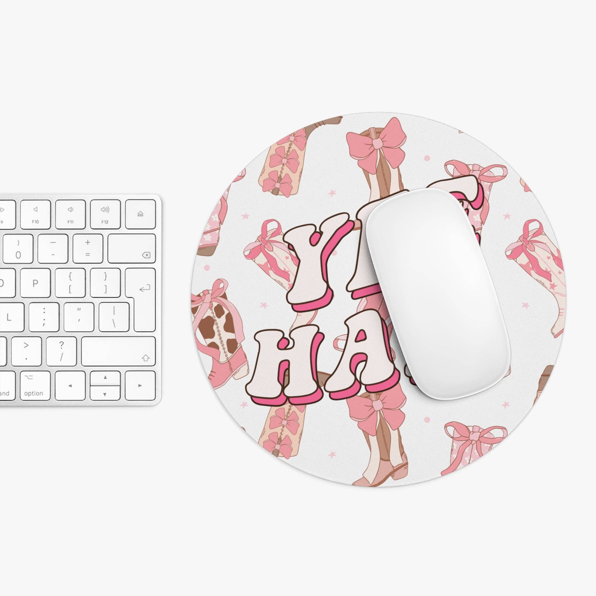 The Dreaming Quill - Wholesale Mousepad/Trackpad - Wayfinder Mat Round - Yee haw2