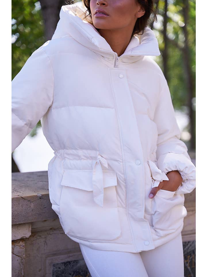 Attentif Paris - Venta al por mayor Parka - Mujer - Parka corta oversize con lazos2