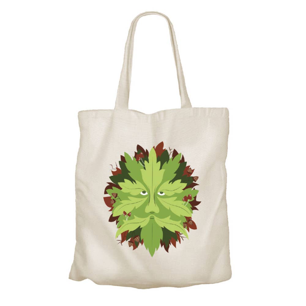 Shared Earth – wholesale Tote bag – Women's – Tote Bag Recycled Cotton Green Man 36 x 40cm0