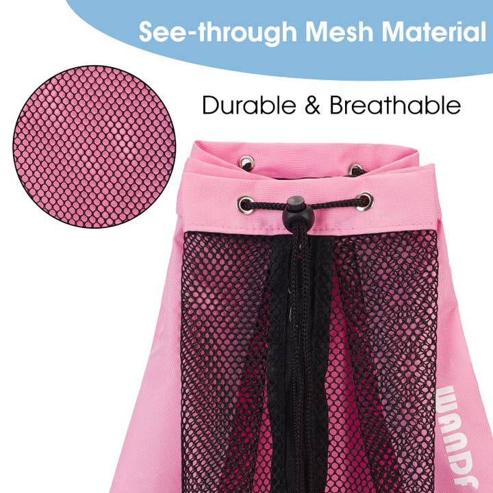 wandf - Wholesale Backpack – Unisex - Mesh Drawstring Backpack for Swimming Beach Backpack21