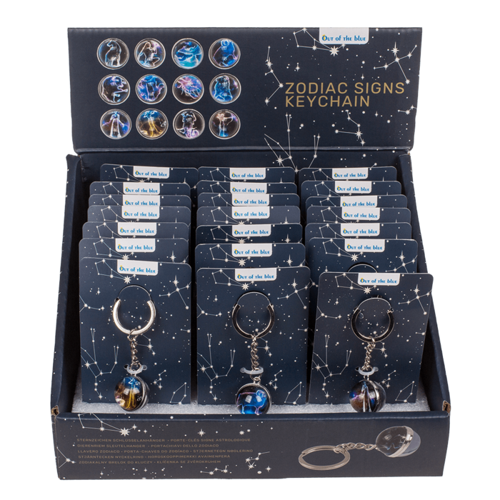 Out of the blue KG - Wholesale Keychain - Unisex - Metal keychain, Zodiac Signs,1
