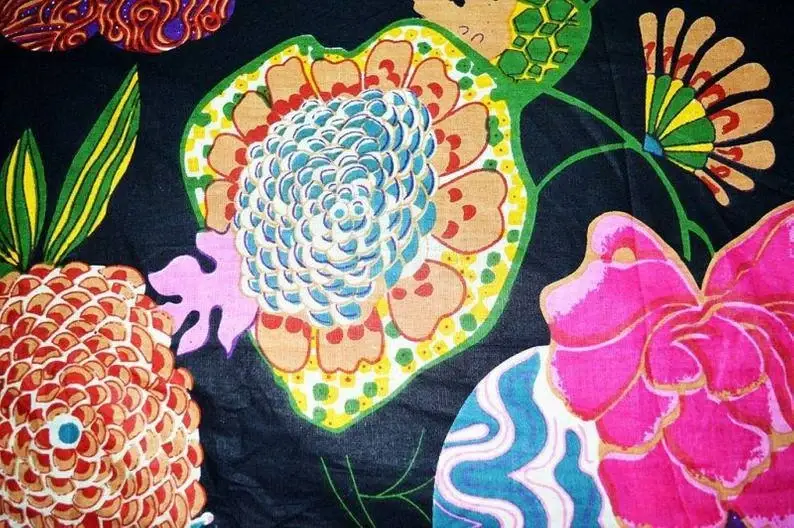 GYPSY STUDIO - Vendita all'ingrosso Attrezzature per lavoretti e fai da te - Tessuto voile di cotone per metro, tessuto floreale stampato a mano2