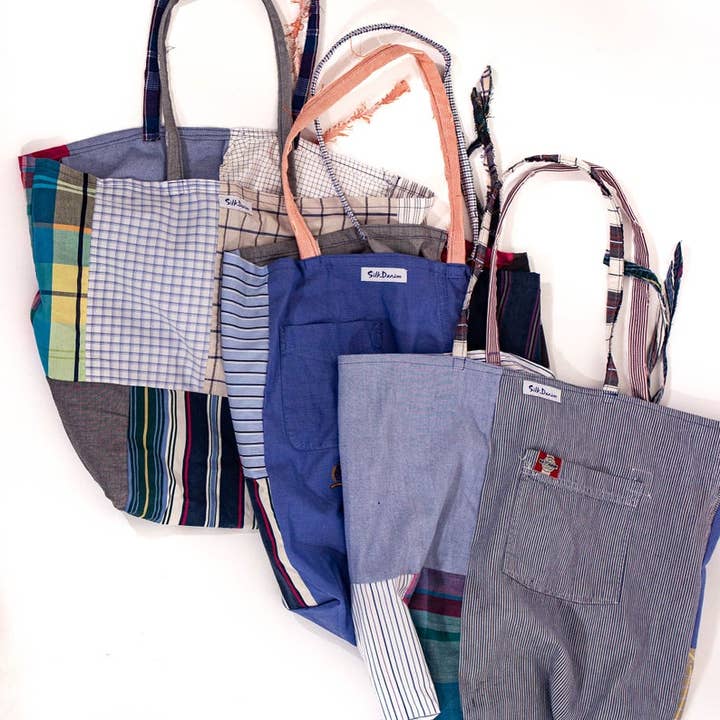 SilkDenim - Wholesale Tote Bag - Women's - Lightweight Packable Carry-All Tote