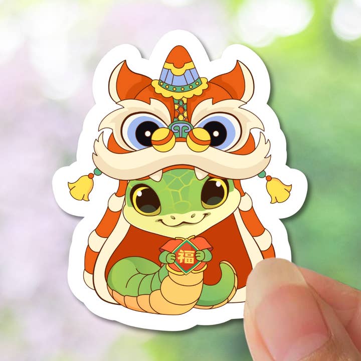 Chinese New Year Sticker, Year Of The Snake for wholesale by Apsara Labels