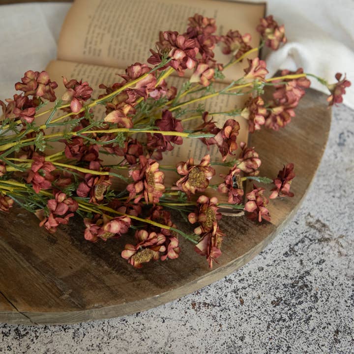 RAMA DE MARGARITAS MINI BURDEOS DE 30" para venta al por mayor de Ragon House