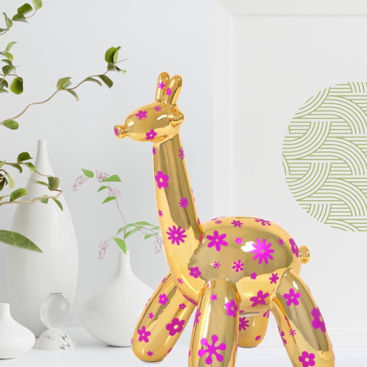 Made By Humans Designs – wholesale Money/piggy bank – Child & baby – Balloon Money Bank - Giraffe w/Decorations