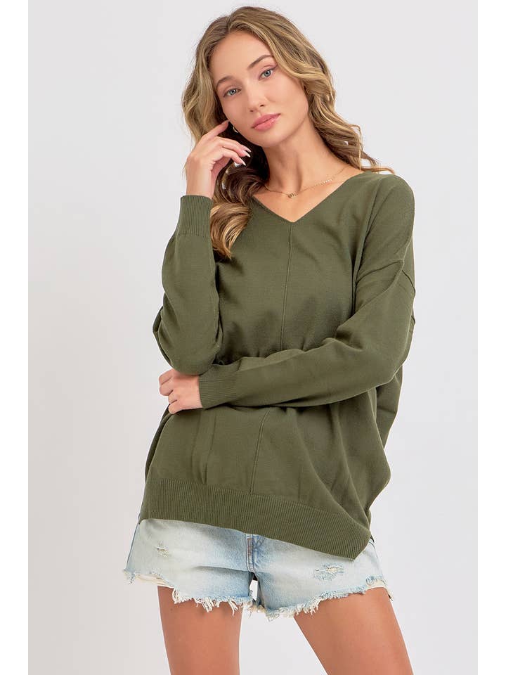 Sweet Lovely by Jen - Wholesale Knit Top - Women's -  SOFT COZY CASUAL KNIT TOP45