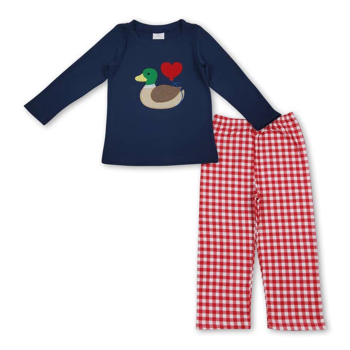 tenues de garçon canard de la Saint-Valentin à manches longues pour la vente par Yawoo Garments