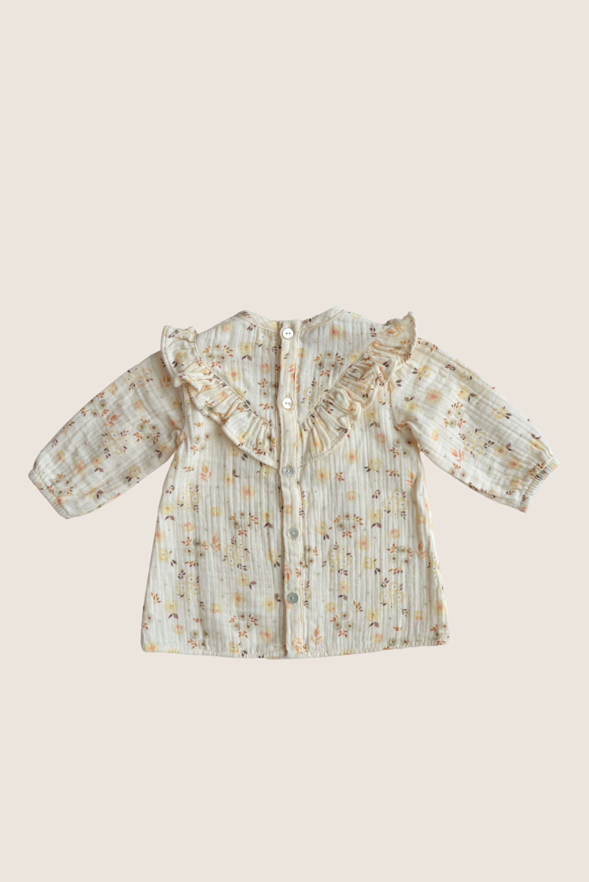 Eli & Nev (we cover U.S. import duties) – wholesale T-shirt - Baby – Baby- och flickblus i musselin med blommönster i 100 % bomull1