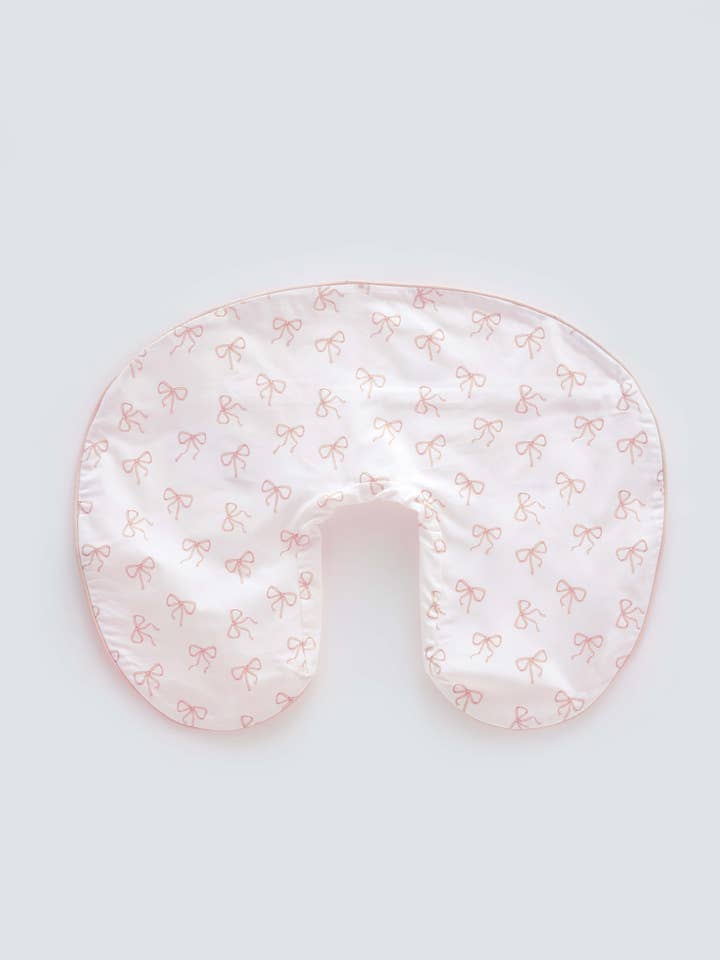 Housse de Coussin d'Allaitement - Ruban / Rose pour la vente par Atelier Babbi