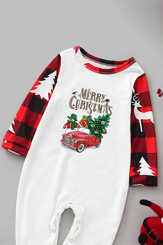 UNISHE - Wholesale Sleepwear Set - Unisex - Christmas Family Match Plaid Pajamas Set ZK4321