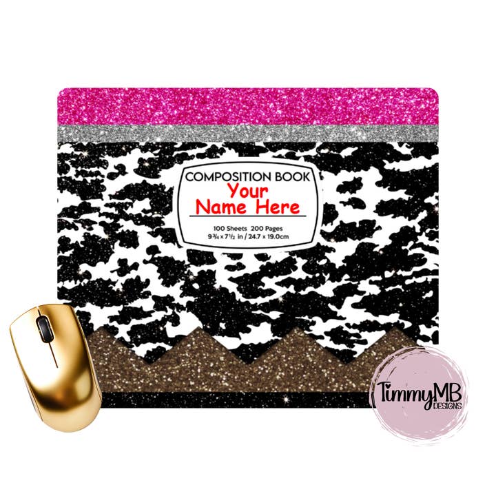 Tapete de Rato Personalizado - Professor de Lápis Dálmata/Vaca por atacado de TimmyMB Designs