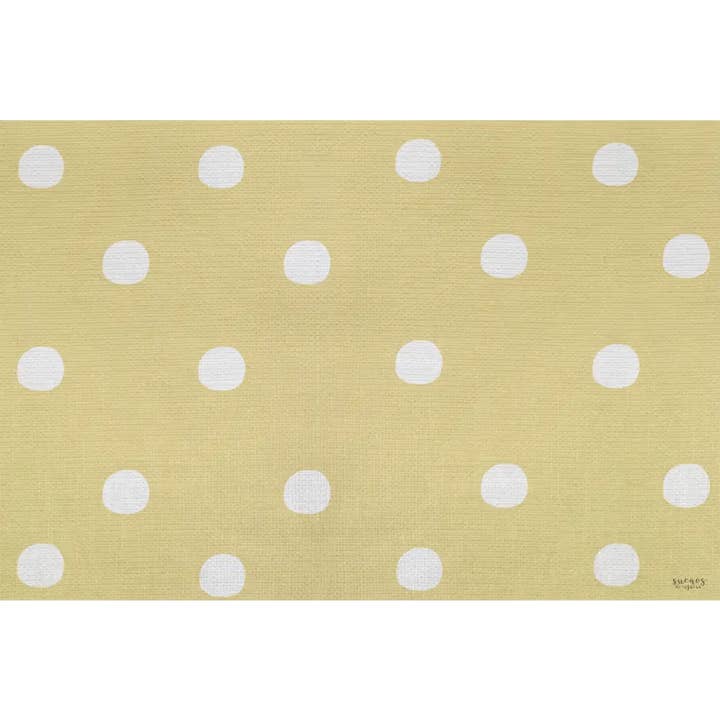 Vinylmatta 120x160 Mod. DOTS SENAP för wholesale av Nenina & Co