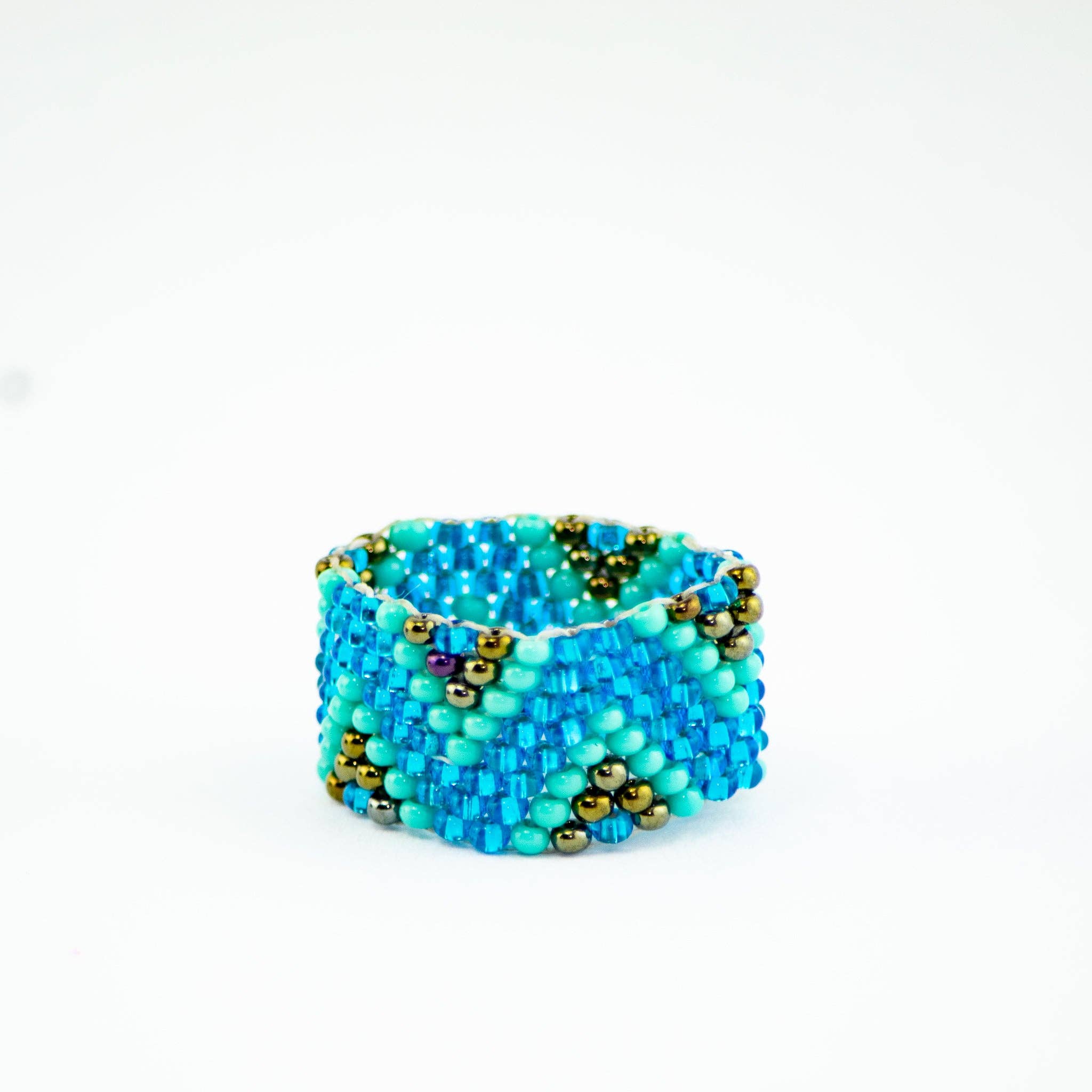 Lumily – wholesale Band/stacked ring – Tania Seed Bead Ring (Assorted) - Guatemala3