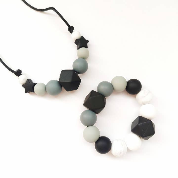 NEGRO PACKS COLLAR + MORDEDOR HEXÁGONO para venta al por mayor de Tetero