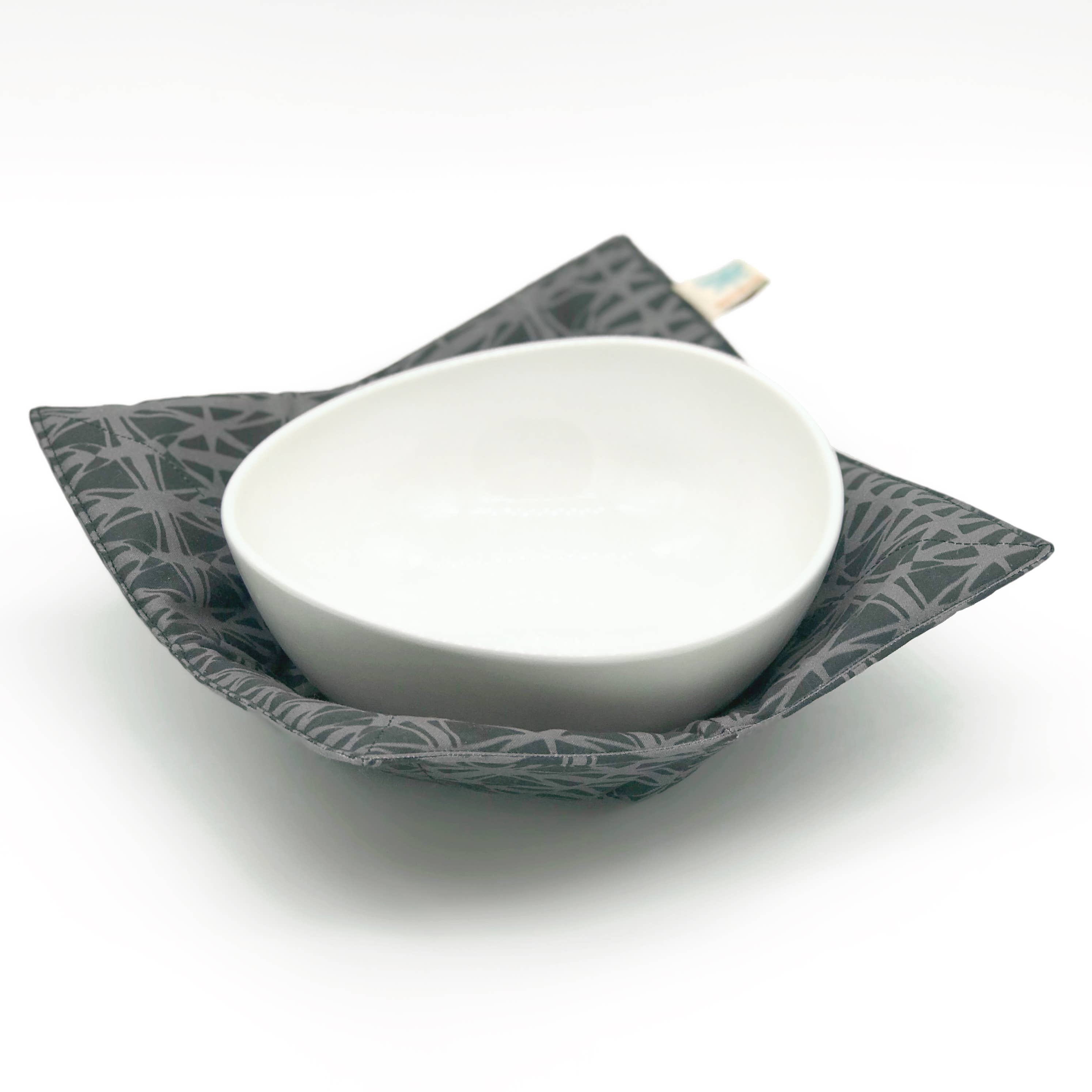 Shawn Sargent Designs - Vendita all'ingrosso Guanti da forno/Presine - Porta ciotola per microonde in vetro colorato nero1