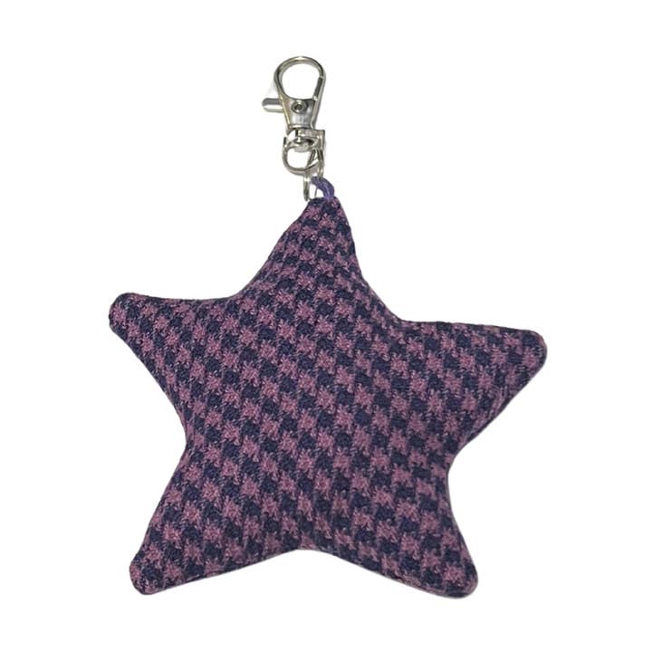 Porte-clés Sac Pied-de-poule Violet pour la vente par Trash Bandit NYC