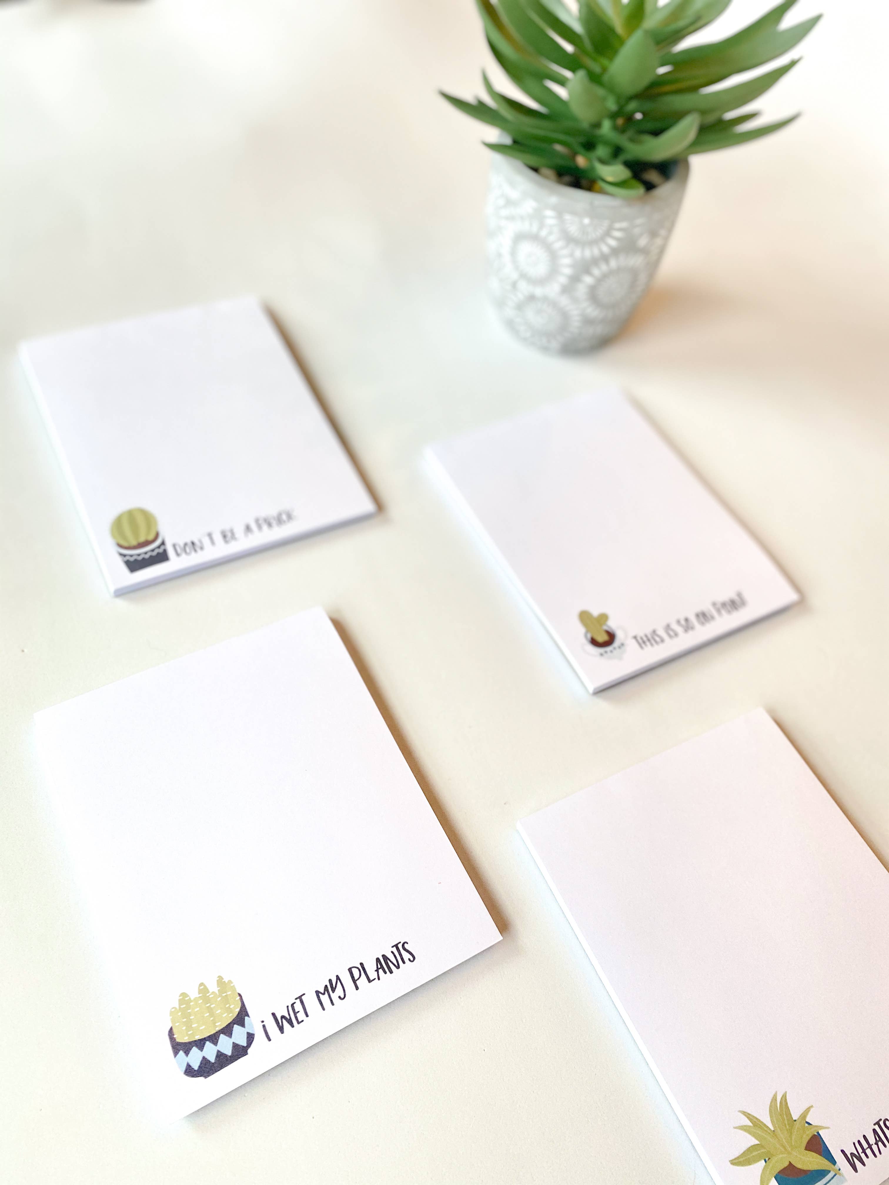 The Mad Padder - Wholesale Notepad - Plants - Wet My Plants Notepad - Houseplant Humor1