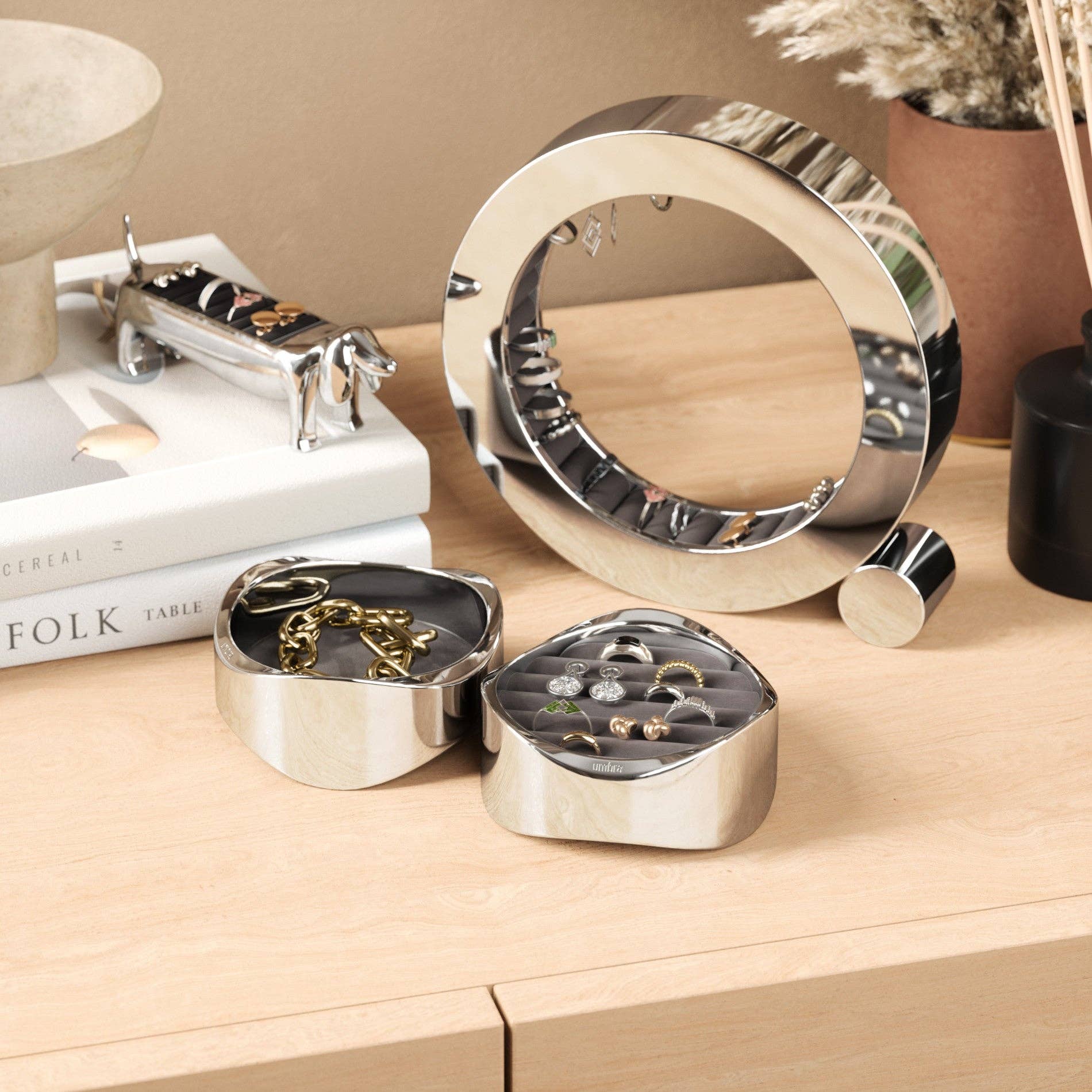 Chrome Organiseur de bijoux ondulé en vente sur Faire5