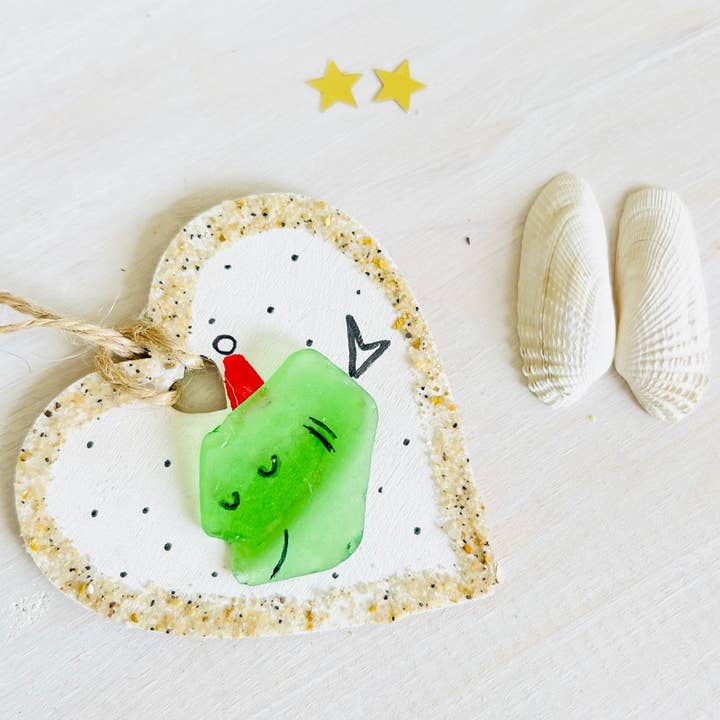 Sook & Hook - Wholesale Ornament - Christmas Fish Sea Glass Ornament4