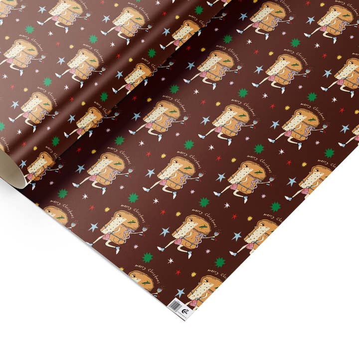 Christmas gift wrap Panettone in Heels for wholesale by Eat the Moon | Greeting cards and stationery