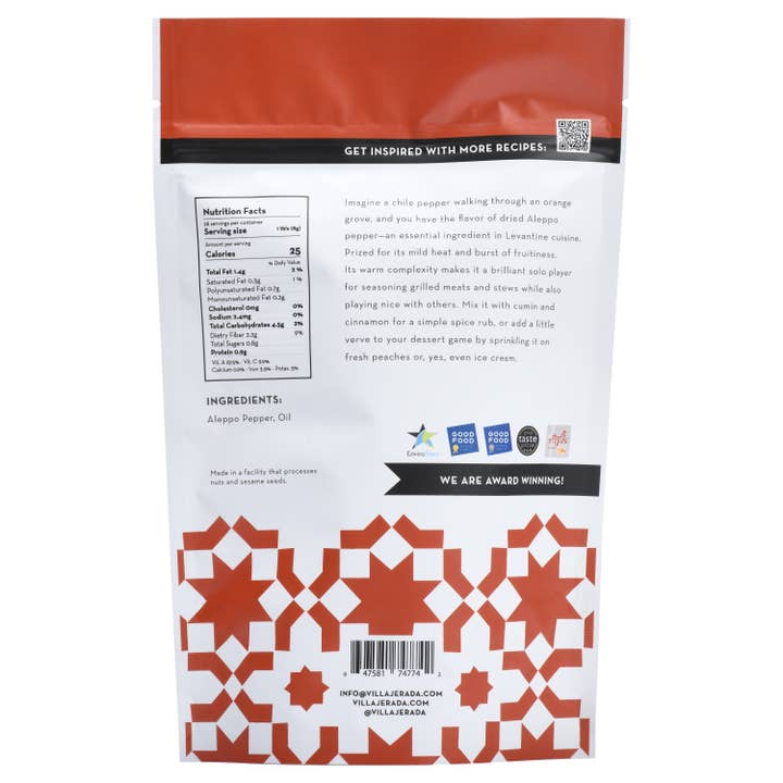 Villa Jerada - Wholesale Dried Spice - Aleppo - 200g1