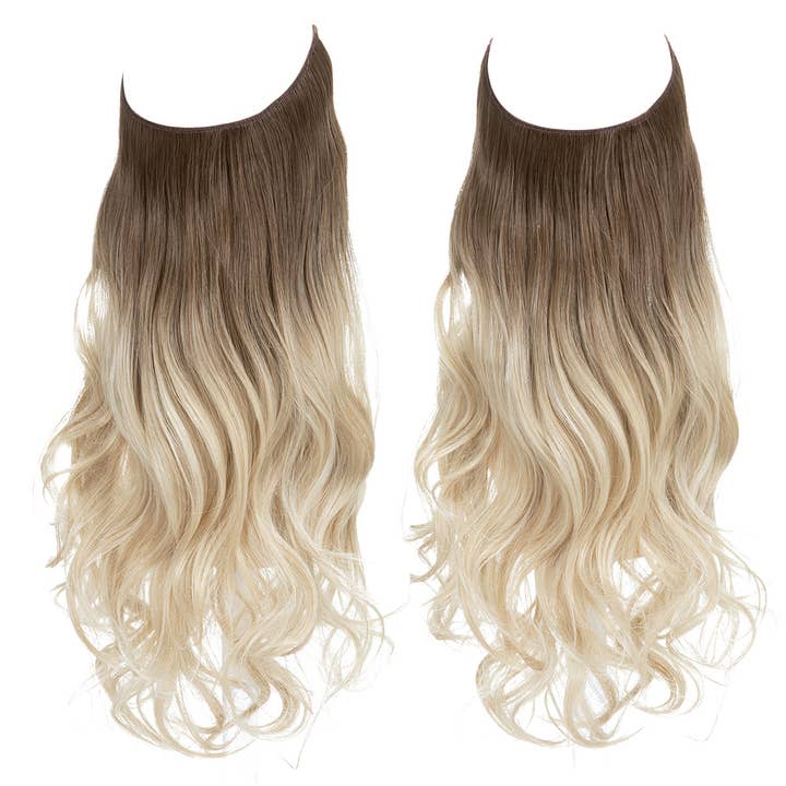 AK Brand - Wholesale Hair Extensions - 18 inch One-piece Wavy Curly Synthetic Hairpieces for Women8