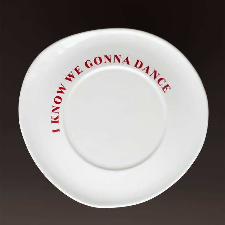 Sisi, house of style BV - Wholesale Borden - Keramische plaat van Sisi, ik weet dat we gaan dansen
