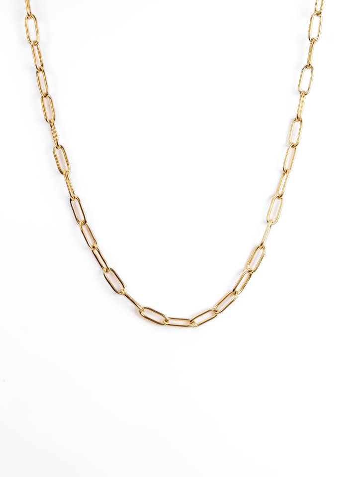 My Sister's Cottage | Waterproof | Paperclip Charm Necklace for wholesale by My Sister's Cottage