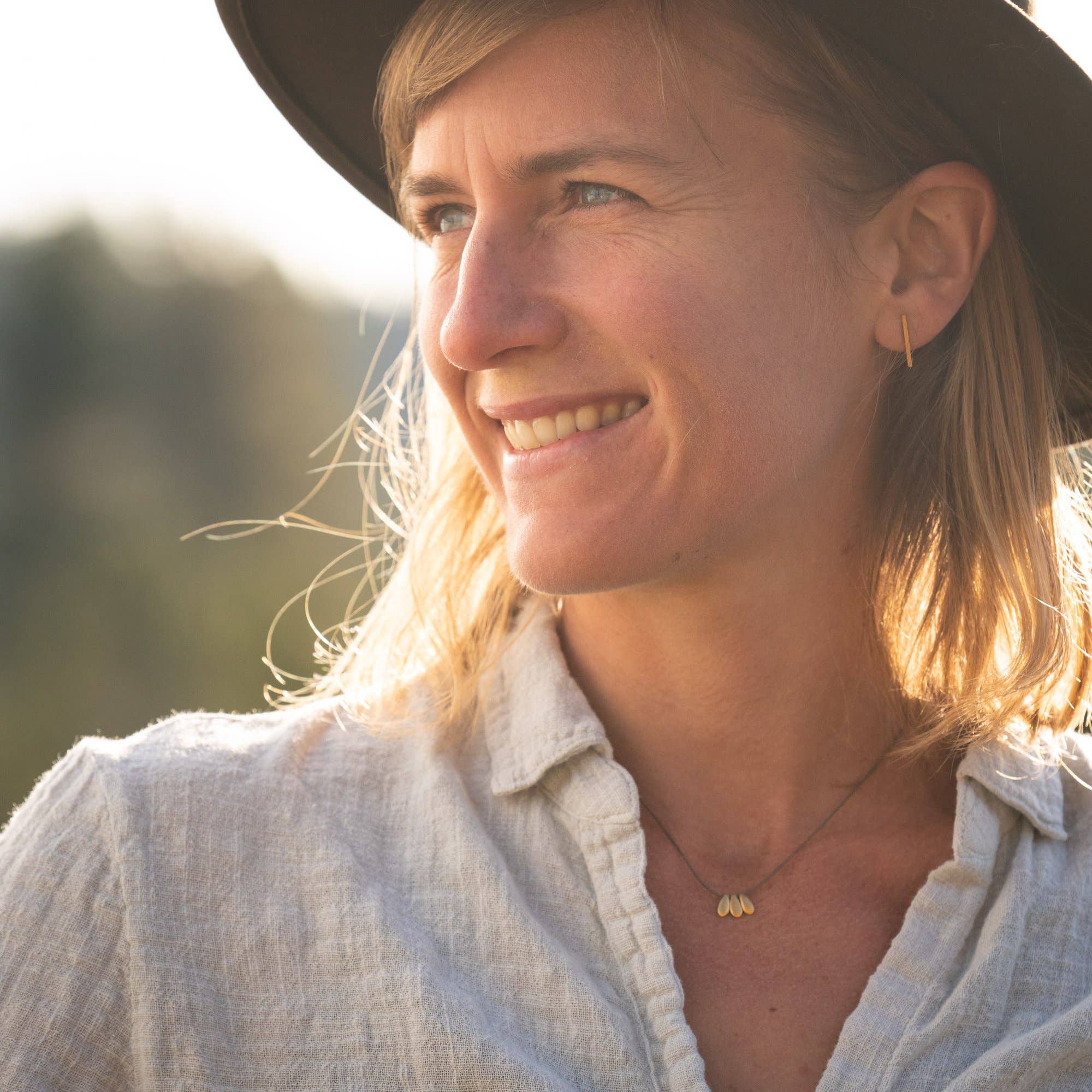 Bronwen Jewelry - Wholesale Pendant/Charm Necklace - Tiny Charm - 3 Petal9