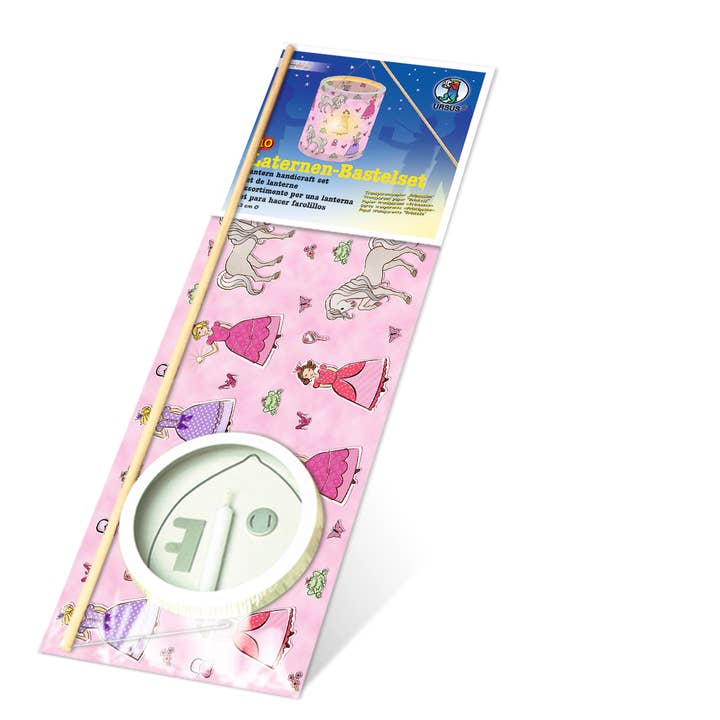 Laternen-Bastelset 10 "Prinzessin" für den Großhandel von URSUS® / Buntpapierfabrik Ludwig Bähr GmbH & Co. KG