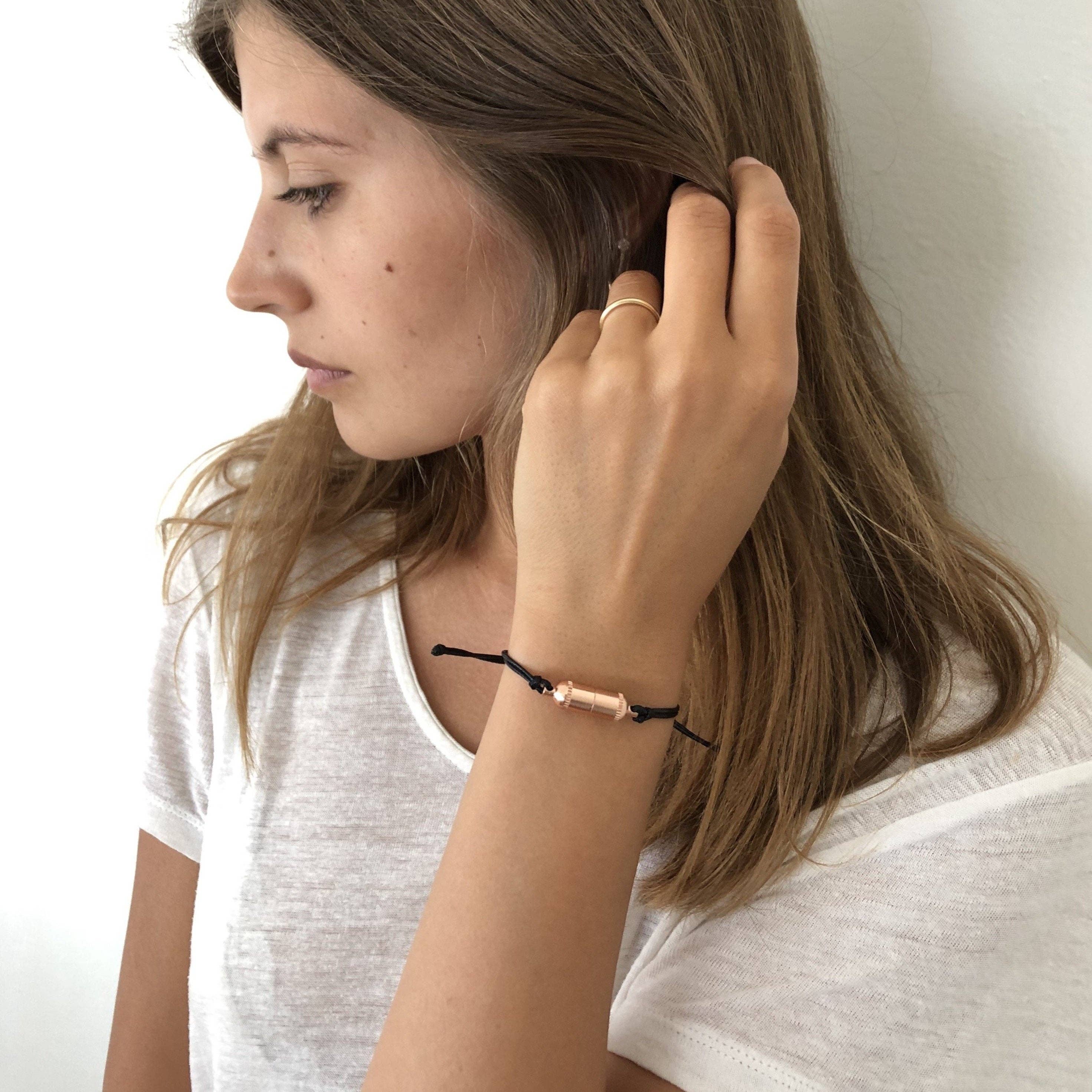 Intention Capsule - Wholesale Charm/Dangle Bracelet - Gunmetal Bracelet6