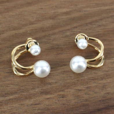 E23348 Faux Pearl Stud Earrings for wholesale by Pretty Persuasions
