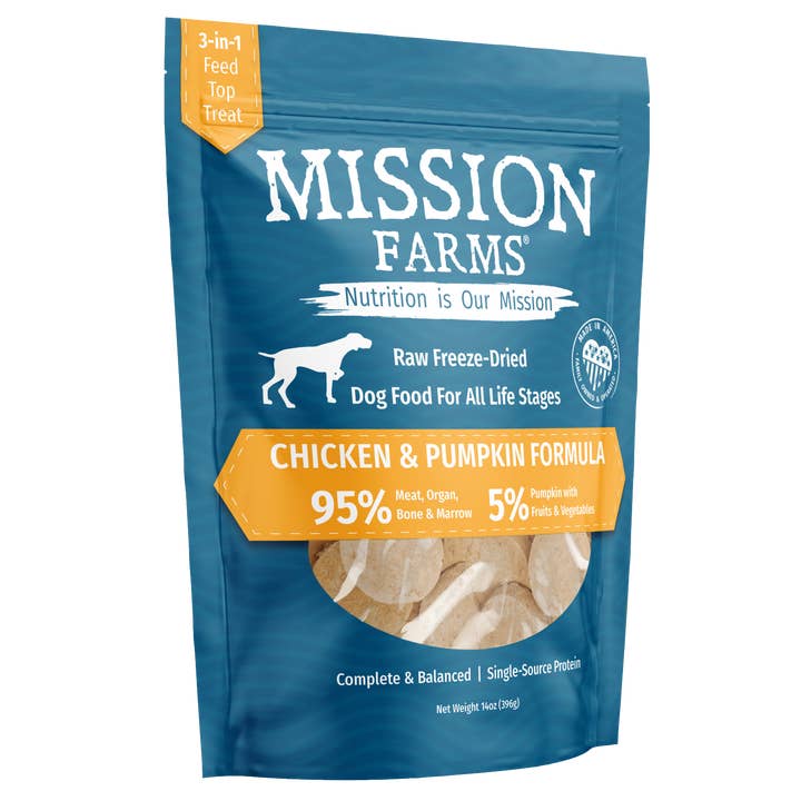 Mission Farms - Wholesale Pet food – Dog - Chicken & Pumpkin- 14oz2