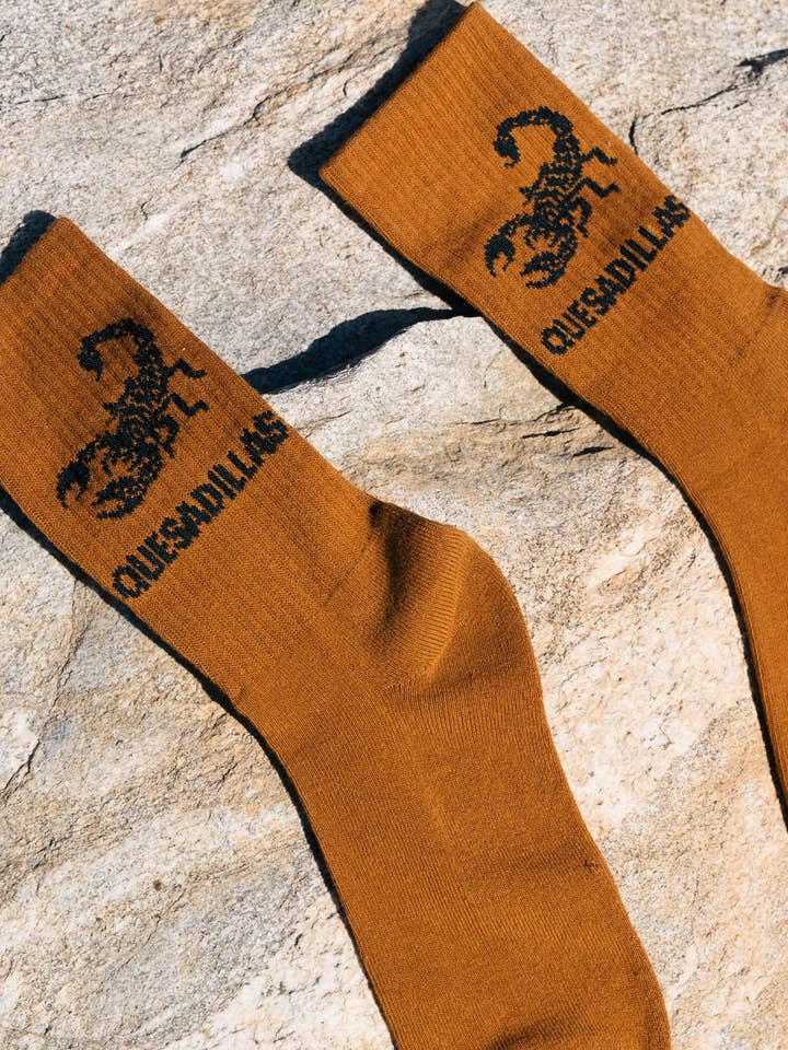 Pyknic - Wholesale Socks - Unisex - Quesadillas Socks, Western Comfy Crew Socks