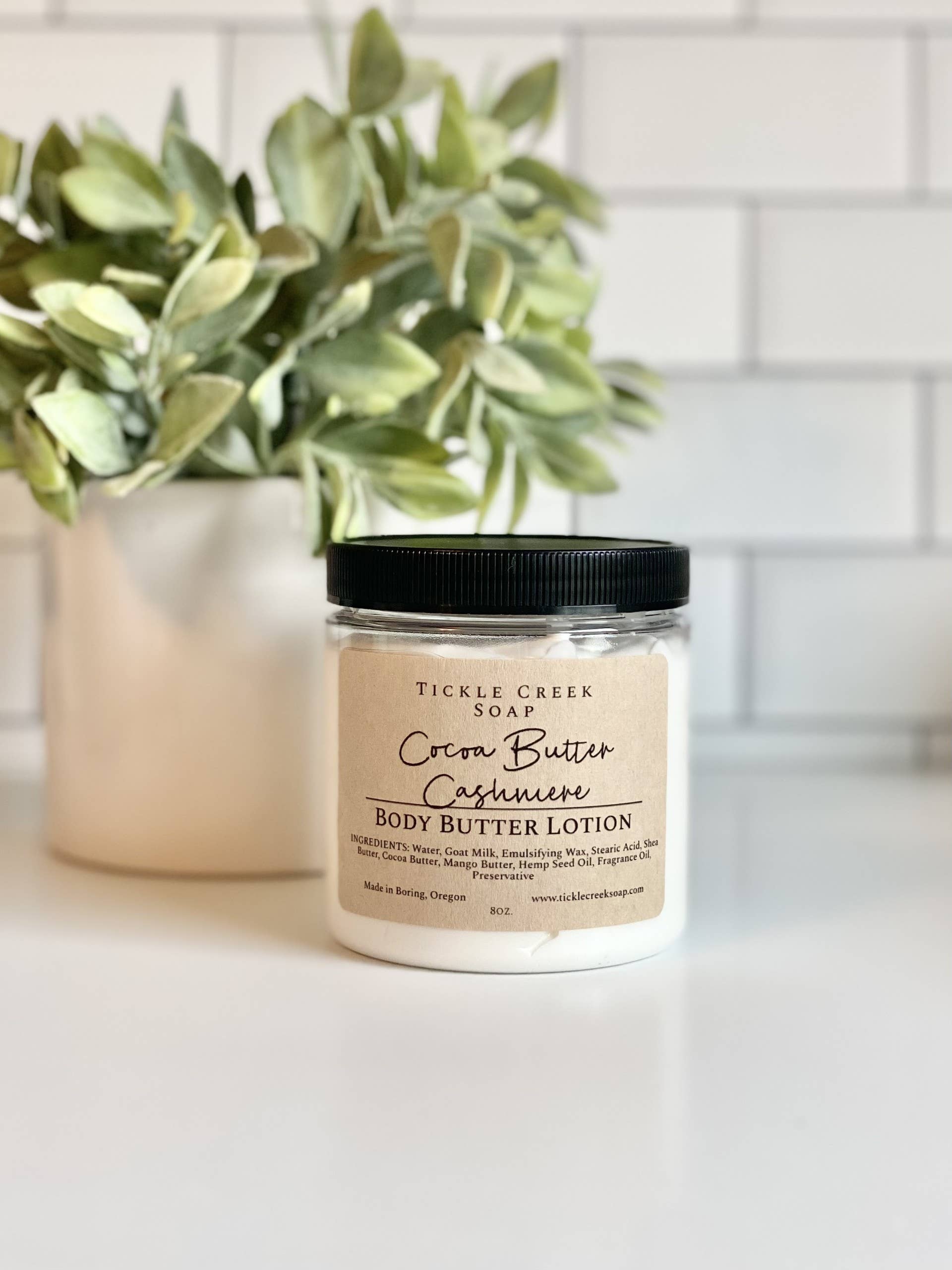 Tickle Creek Soap – Großhandel Körperbutter/-balsam – Körperbutter-Lotion Kakaobutter Kaschmir