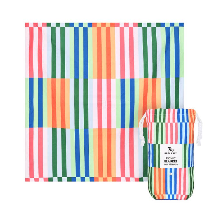 Dock & Bay Picnic Blanket - Sugar Sorbet for wholesale by Dock & Bay USA