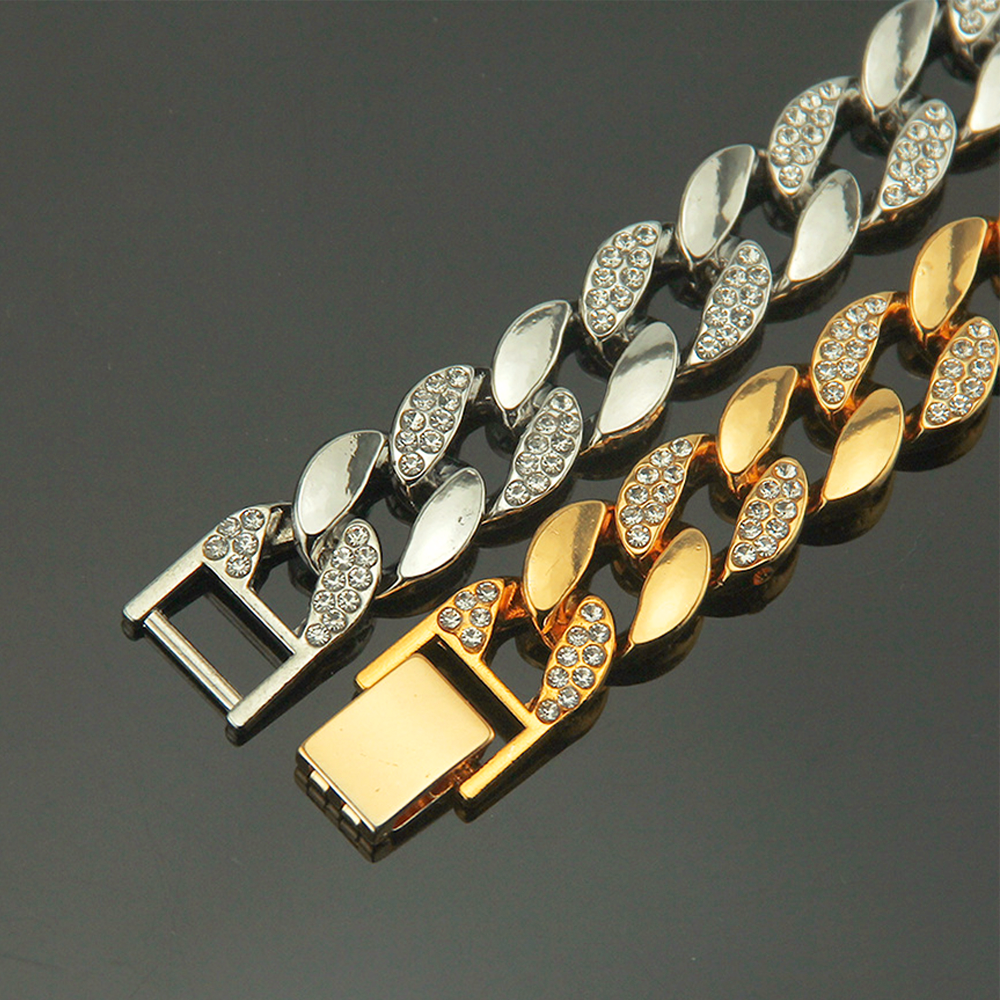 EMESLY - Wholesale Link & Chain Necklace - Miami Cuban Necklace (15mm, Gold)2