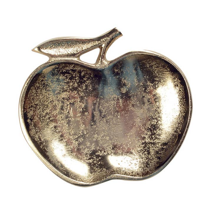 Golden apple dish 13x12.5x2cm for wholesale by AULICA