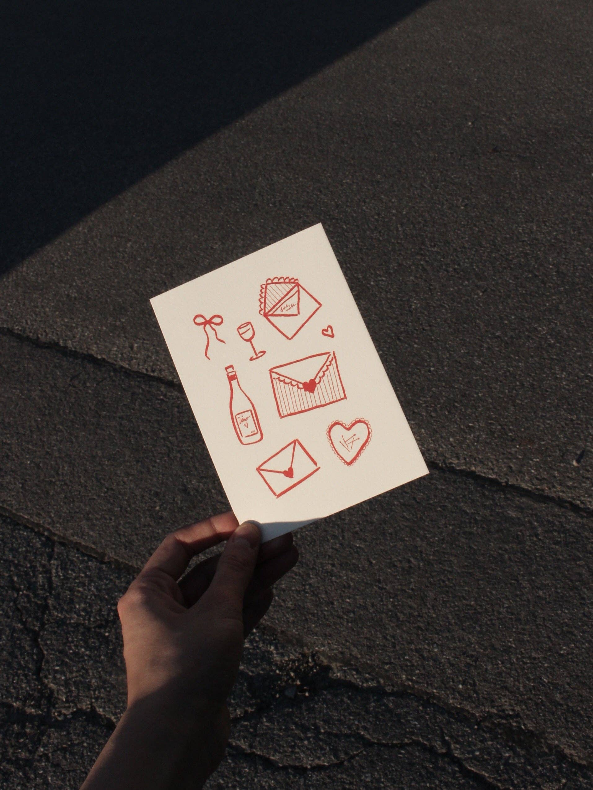 L'Atelier Samedi - Wholesale Postcard - Postcard Love Letters (Risograph) | Valentine's Day1