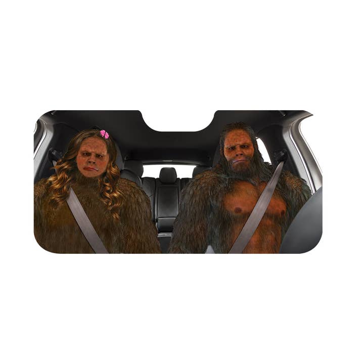 AAHS Enterprises - Wholesale Car Decorative Charm - Unisex - Bigfoot Cardboard Car Sunshade- Novelty Car Accessory