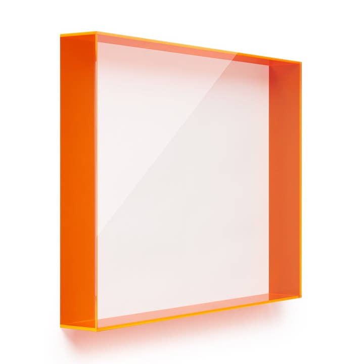 Case Pack of 4 Backless Color Acrylic Shadowboxes 18x24x3" for wholesale by Wexel Art