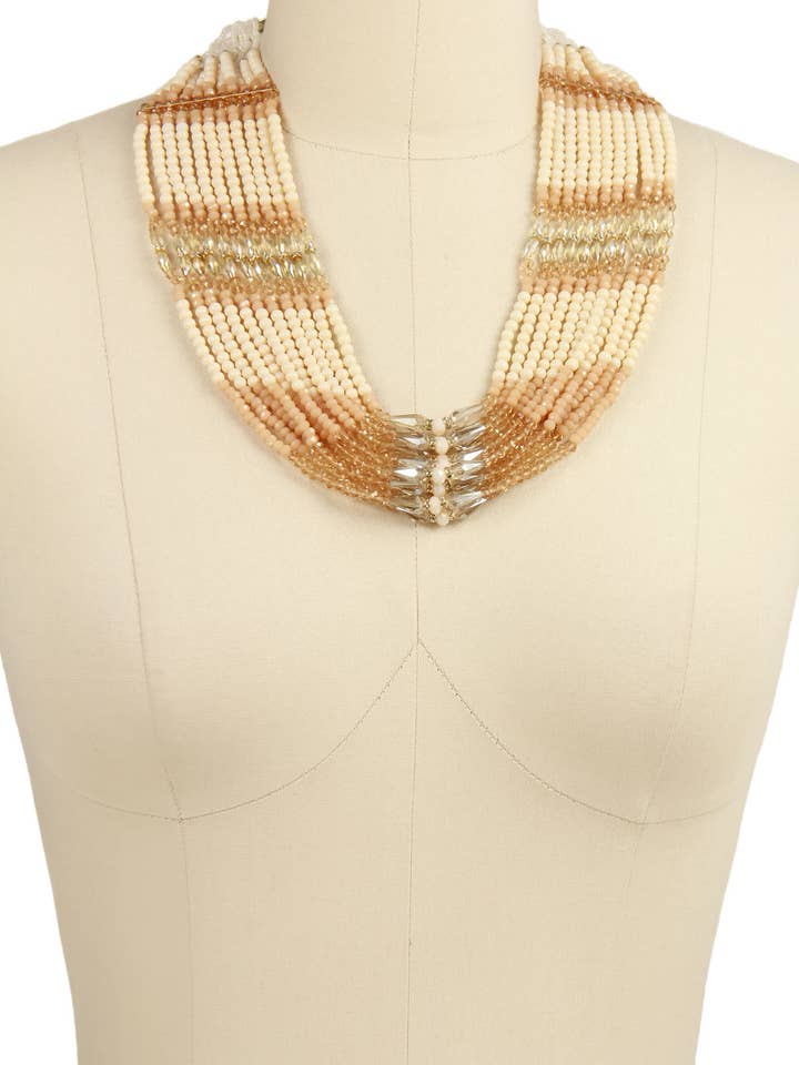 Collier avec perles multicouches pour la vente par Veroma Gifts