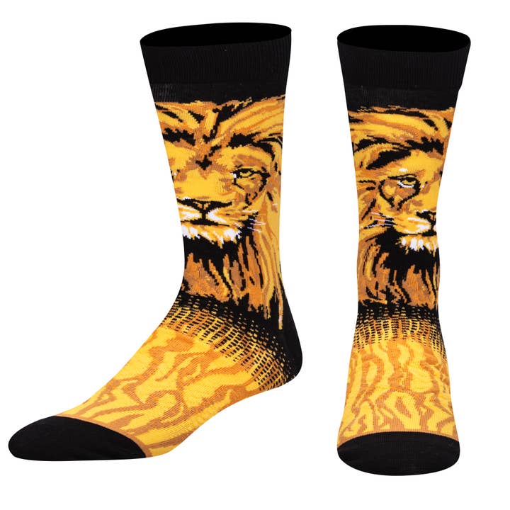 Odd Sox - Wholesale Socks - Men's - Lion - Mens Crew Straight