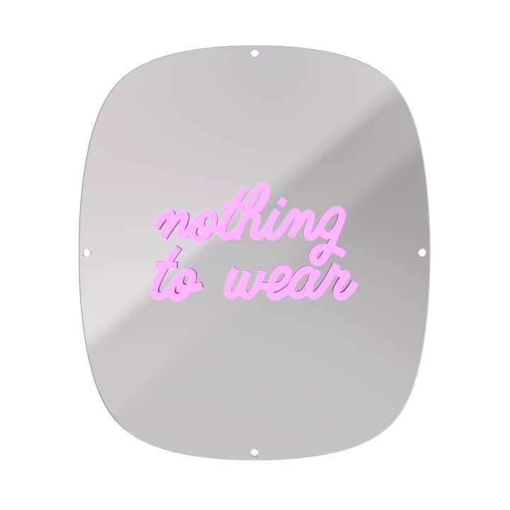 New! CANDYSHOCK WALL MIRROR NEON NOTHING TO WEAR for wholesale by L10 Brand EU